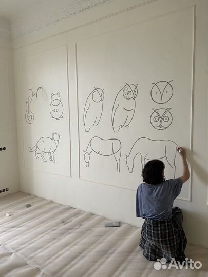 Художник роспись стен, мозаика