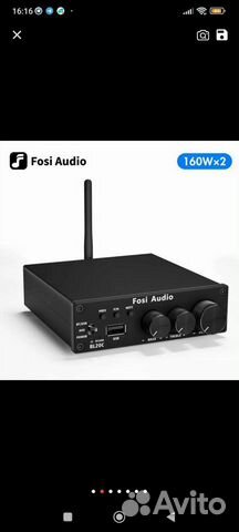 Усилитель FLac с Bluetooth fosi audio 160*2