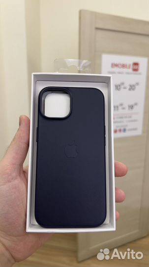 Leather Case Apple MagSafe iPhone 14 Ink