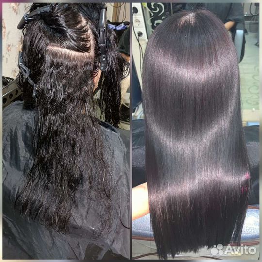 Реконструкция волос Кератин Ботокс Нанопластика