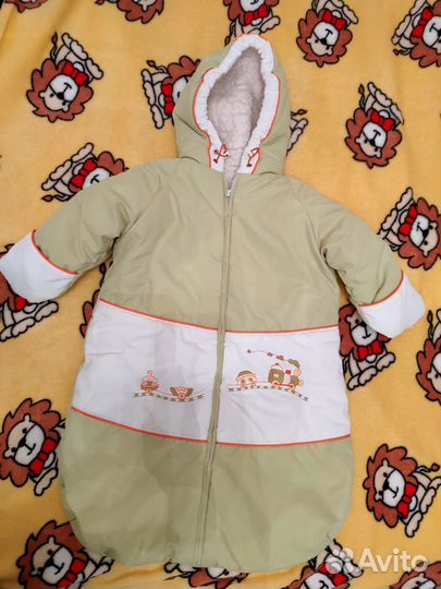 Зимний конверт на овечьей шерсти, в коляску