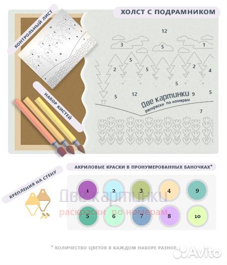 Картина по номерам 40x50 Синегривая лошадь у водоп