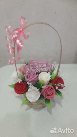 Букеты цветов из мыла ручной работы