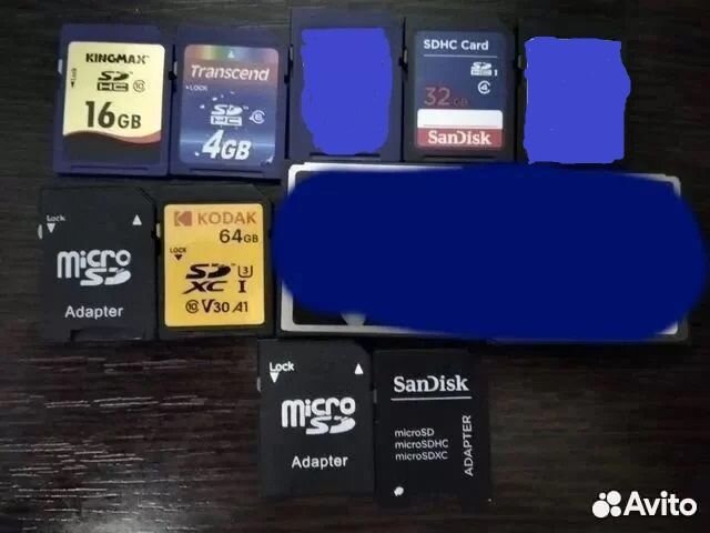 Карты памяти SD, sdhc, переходник