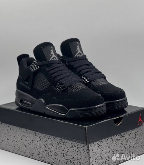 Nike Air Jordan 4 Retro black (M:а44)