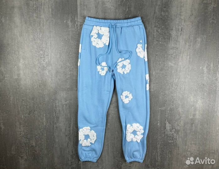 Штаны Denim Tears голубые в наличии