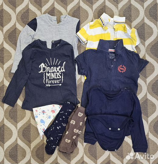 Одежда для мальчика 1,5-2 года.лонгслив,поло