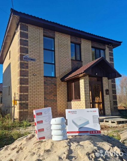 Монтаж видеонаблюдения в частный дом