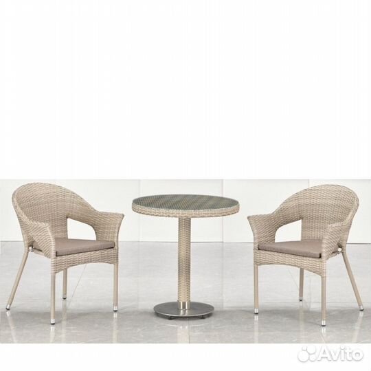 Комплект мебели T601-Y79C-W85 Latte (2+1). Ротанг