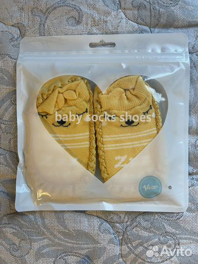 Носки детские тапочки для новорожденных