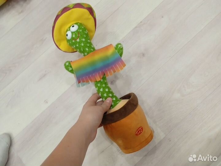 Кактус игрушка, музыка работает