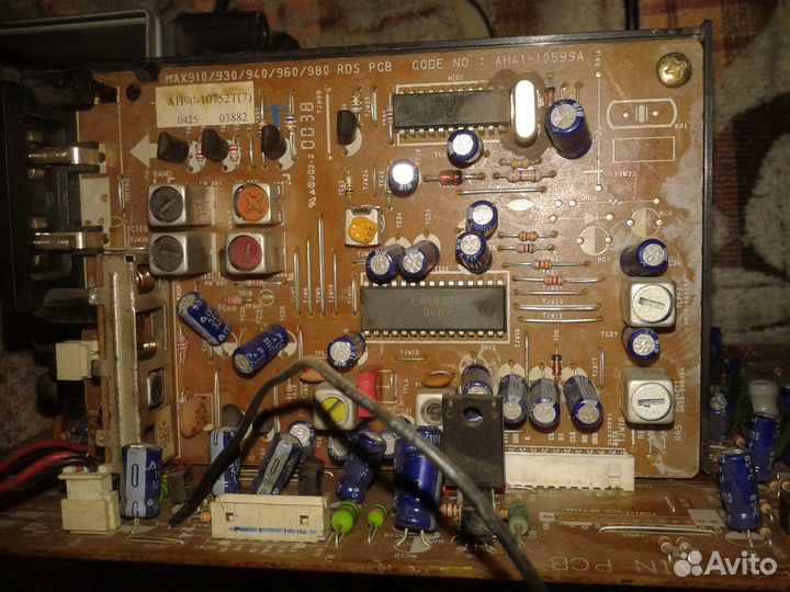 Музцентр Samsung MAX N55 разбор платы STK402-090