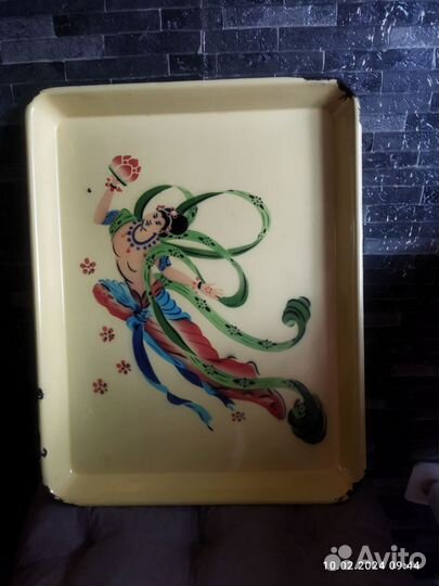 Поднос металлический китай