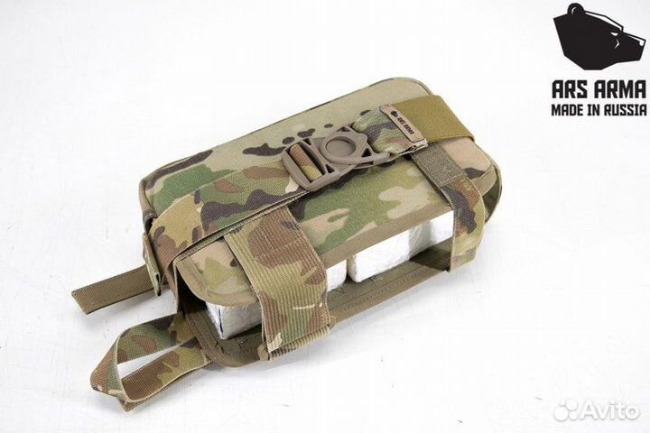 Подсумок РПК отрывной черный старопошив (Ars Arma)