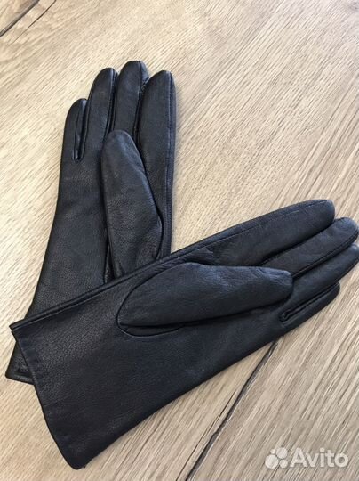 Перчатки женские кожаные