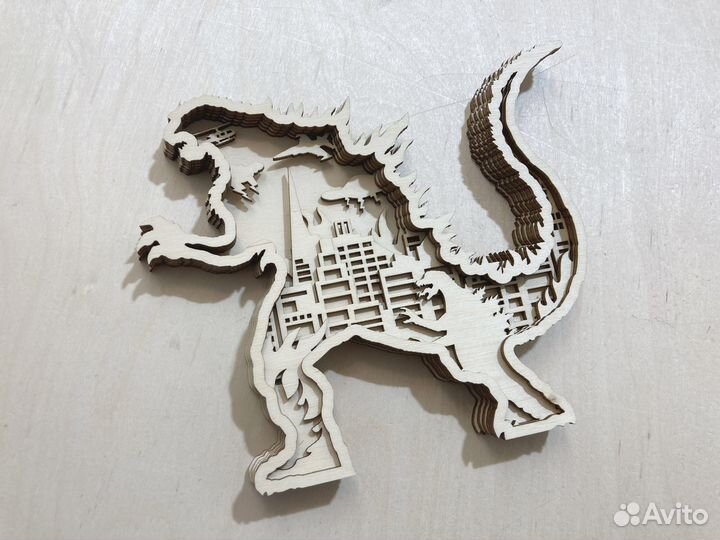 Раскраска 3d деревянная многослойная панно