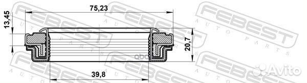 Сальник привода 39.8x75.23x13.45x20.7 ssang YON