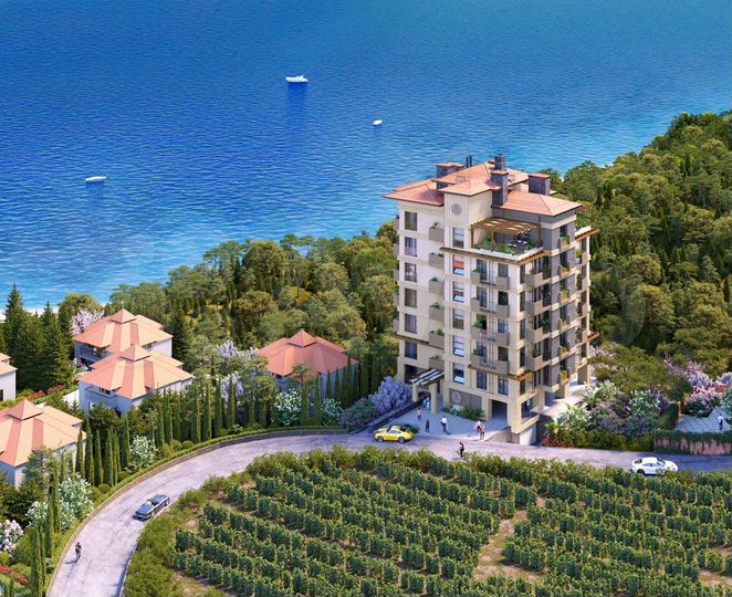 1-к. апартаменты, 47,4 м², 6/8 эт.