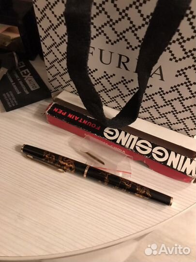 Новая перьевая ручка wing sung 227 золото