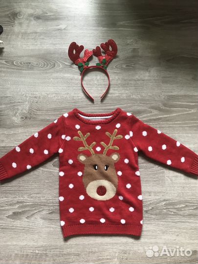 Прикольный свитер i love Santa