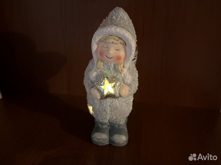 Новогодняя керамическая фигурка ангел