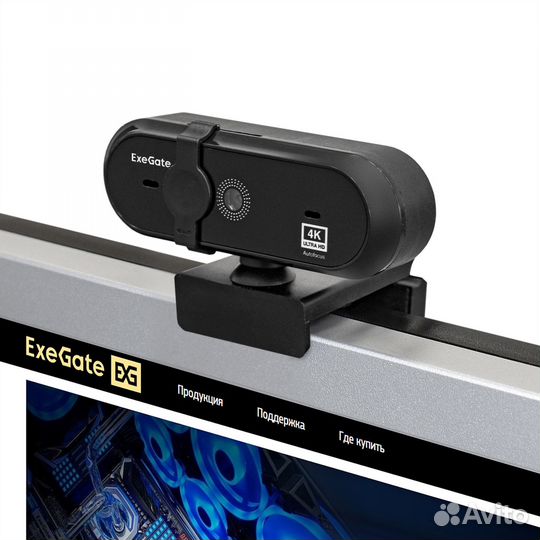 Веб-камера ExeGate Stream HD 4K UHD T-Tripod (матр