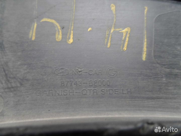 Б/У Накладка заднего левого крыла 87743B8000