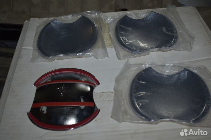 Окантовка ручек (пластик) Honda Jazz/Fit (Хром)