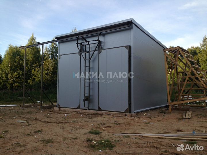 Сушильная камера 60 м3 с теплогенератором увн-250