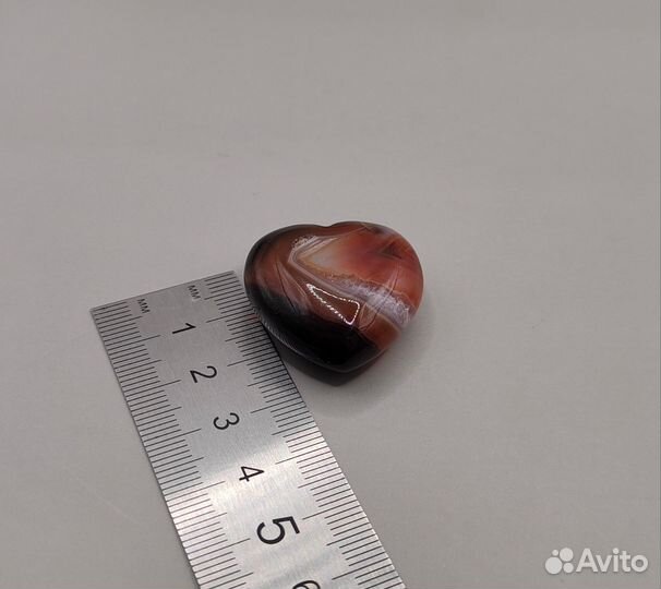 Агат в форме сердечка, Бразилия / Минералы