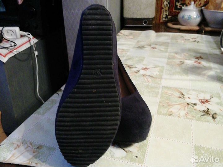 Туфли женские 38 размер натуральная замша