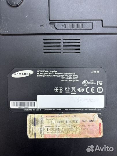 Ноутбук Samsung NP-RV515