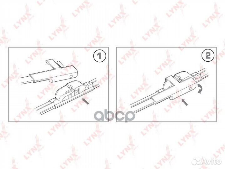 Щетка стеклоочистителя бескаркасная, комплект 5