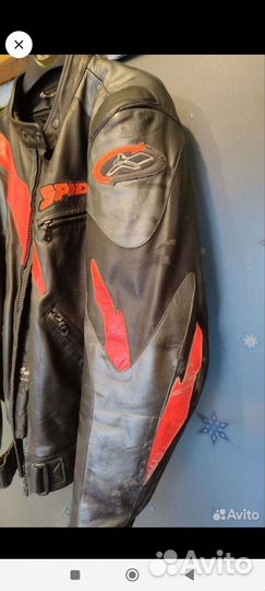 Мотокуртка кожаная 48-50 размер