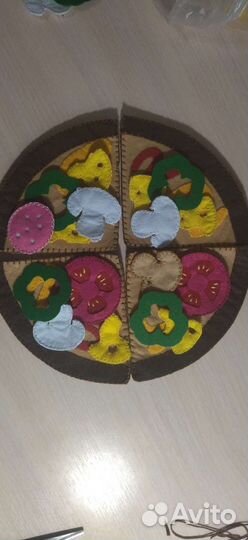 Пицца из фетра. Игра развивающая