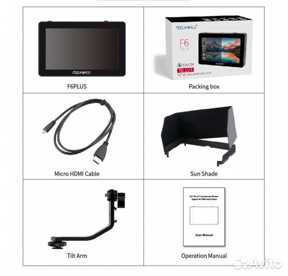 Накамерный монитор Feelworld T7 Plus, FW568