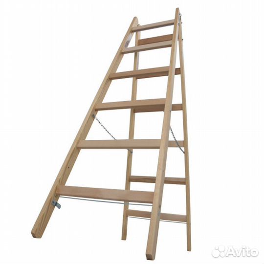 Стремянка деревянная 6 ступеней 1 м Krause