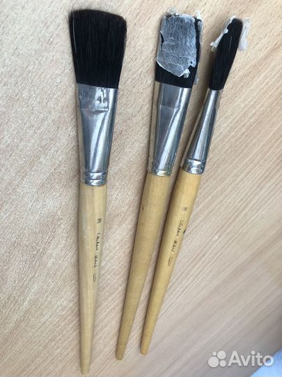 Кисти для рисования N28, натуральный волос