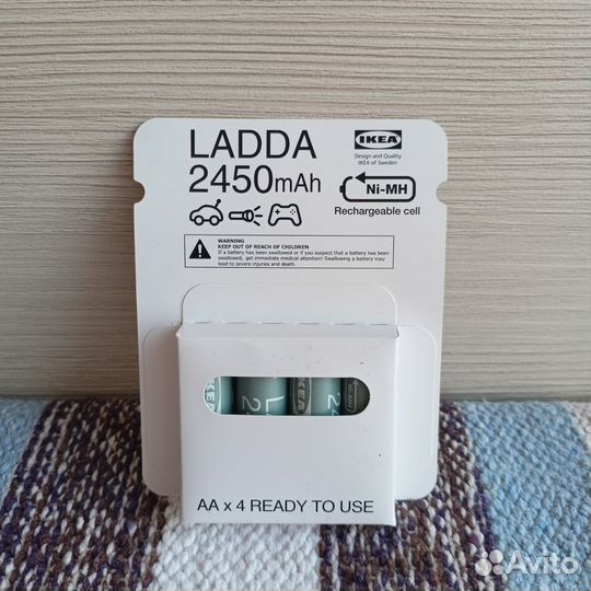 Аккумуляторная батарейка Икея 1.2В с зу