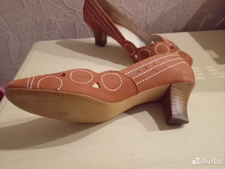 Туфли женские натуральная замша