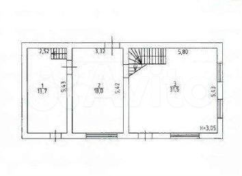 Дом 132,9 м² на участке 19 сот.