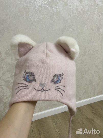 Шапка зимняя для девочки mothercare 54-56