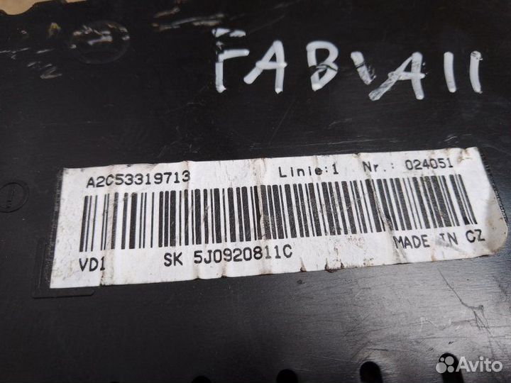 Щиток приборов Skoda Fabia 2 1.4 2008