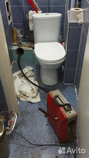 Прочистка канализации.Устранение засора.Сантехник