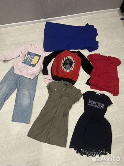 Вещи пакетом на девочку 9 10 лет