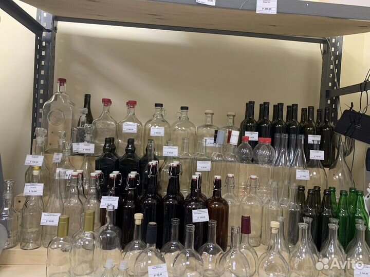 Бутылка стеклянная