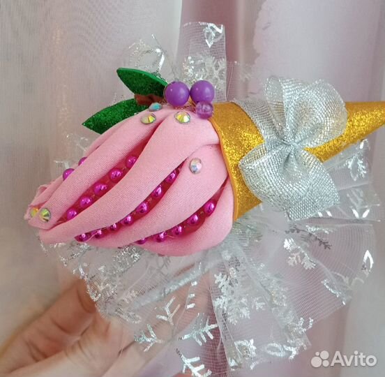 Ободок Мороженое / зажим мороженка