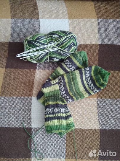 Вязанные носки ручной работы