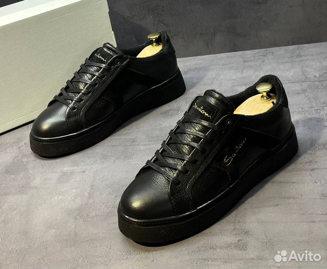 Кеды зимние santoni на байке
