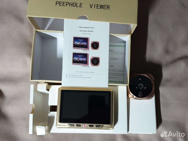 Дверной видеоглазок PS Link 4.3 Gold